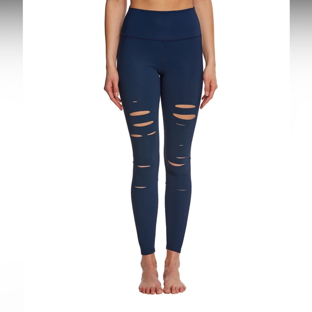 Alo High Waist Ripped Warrior Leggings
